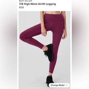 Alo Yoga 7/8 High-Waist Airlift Legging.
